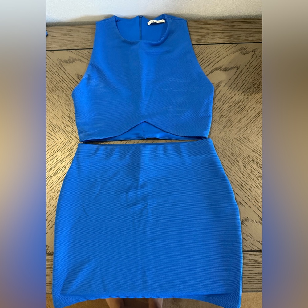 Zara Blue Mini Dress